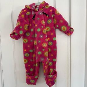 Rugged Bear Fleece Bunting One-piece Snowsuit Size 12m